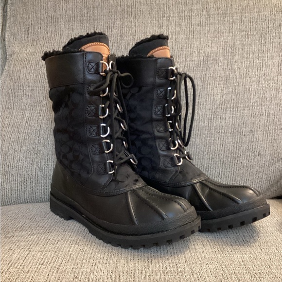 Womens Coach All Weather Boots-size 81/2 - Picture 5 of 14
